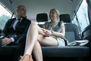 Backseat blonde MILFs