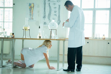 Anissa & Lola at Nursing School