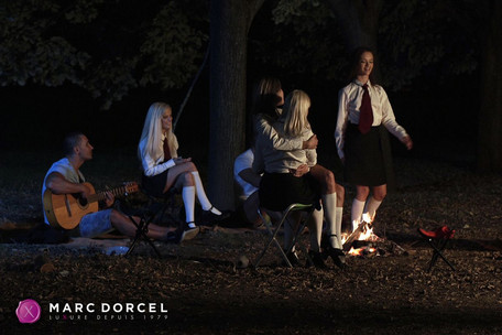 Léa Guerlin au dortoir des filles