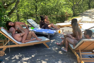 An orgy with friends