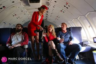 Dorcel Airlines - indecent flight attendants